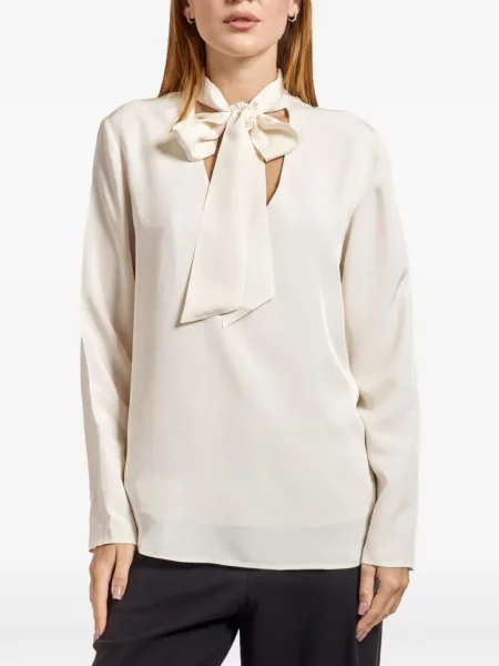 Lung bluză Armani Exchange cu funde