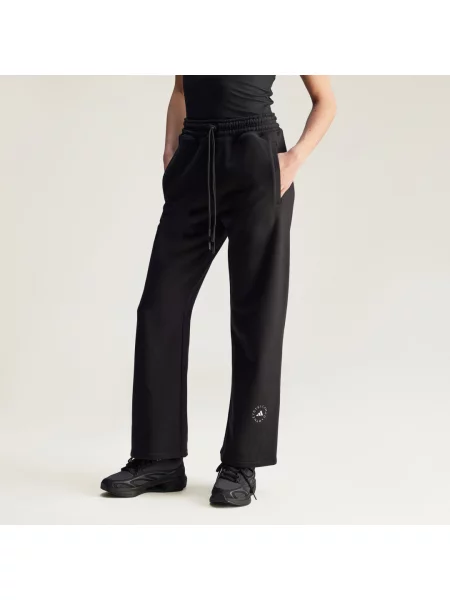 ADIDAS BY STELLA MCCARTNEY Sportovní kalhoty Straight Leg / bílá černá