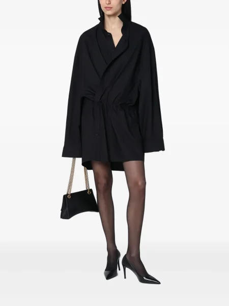 Rochie tip cămașă Balenciaga negru