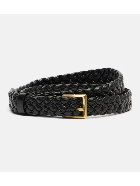 Curea Bottega Veneta din piele negru