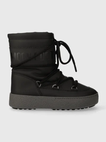Cizme De Zăpadă Pentru Femei Moon Boot Ltrack Tube Rubber Negru gri