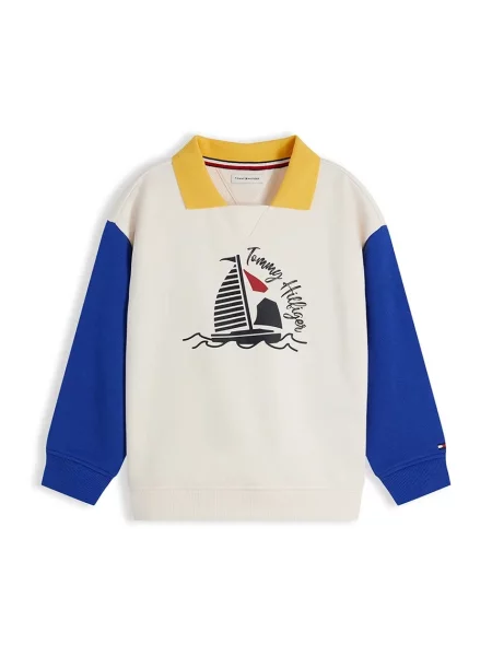 Tommy Hilfiger dukserica za djecu od pamuka bijela