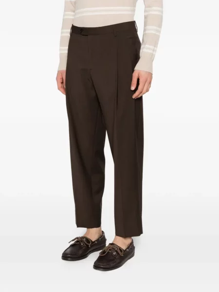 Pantaloni Briglia 1949 plisate maro
