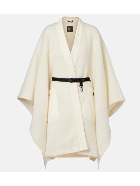 Sweter Moncler Grenoble wełniany biały