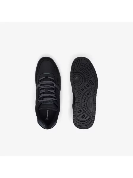 Lacoste Buty Zimowe T-Clip Z Materiału Tekstylnego I Skóry czarne