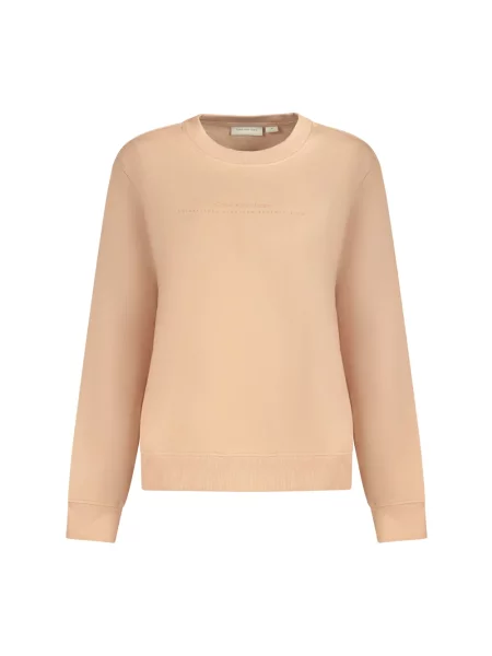 Bluza rozpinana Calvin Klein Jeans z długim rękawem pomarańczowa