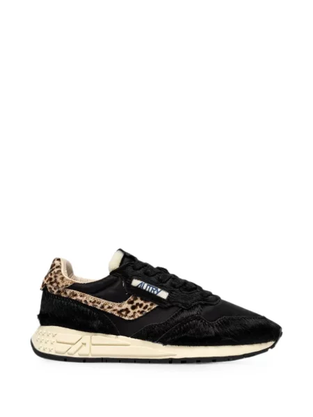 Sneakerși Autry cu imagine cu model leopard negru