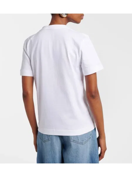 Tricou Jacquemus din jerseu alb