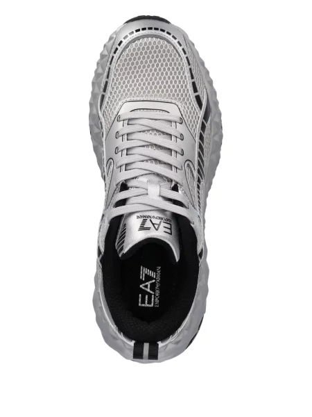 Sneakerși Ea7 Emporio Armani argintiu