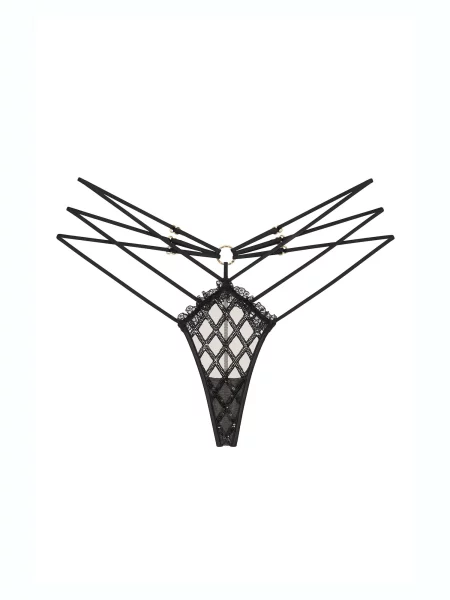 GOD SAVE QUEENS Tanga Valentina G-String' černá
