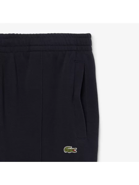 Lacoste Spodnie Dresowe Piqué Regular Fit granatowe