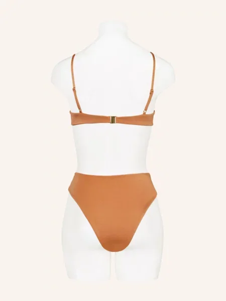 Espadrij L'originale High Waist Bikinové Kalhotky Eileen tmavě oranžová