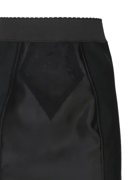 Fustă tip creion Dolce & Gabbana din dantelă negru