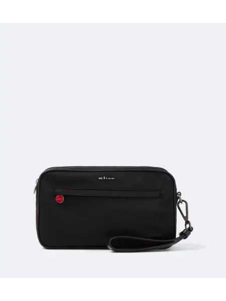 Geantă Kiton din piele negru