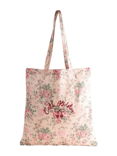 Cath Kidston Nakupovalna torba žad / staro roza / pastelno roza / temno rdeča