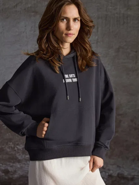 Grimelange Majica antracit / off-bela bela