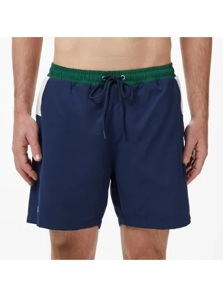 Lacoste Szorty Kąpielowe Z Blokadą Koloru Regular Fit granatowe