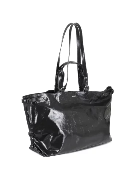 Geantă shopper Isabel Marant din piele negru