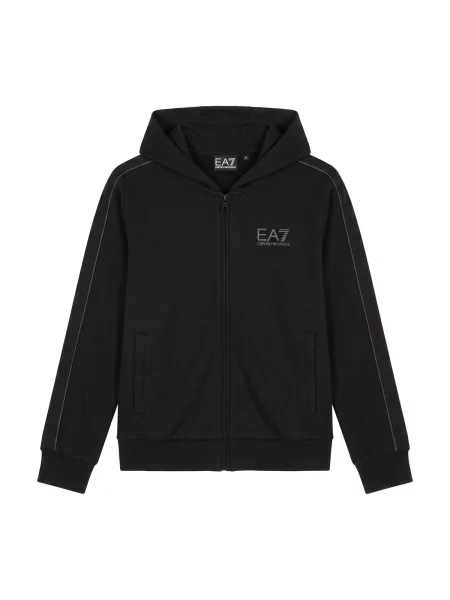 Gyerek kapucnis melegítő felső Emporio Armani Ea7 fekete