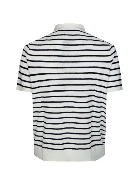 Pletena polo majica Polo Ralph Lauren s vezom s vezicama bijela