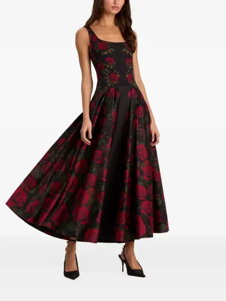 Midi šaty Alice + Olivia čierna