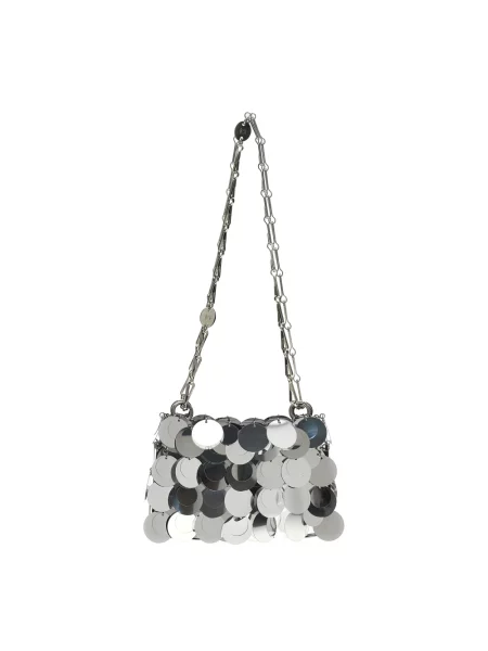 Torebka Paco Rabanne płócienna szara