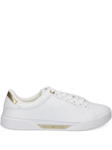 Sneakerși Tommy Hilfiger din piele alb