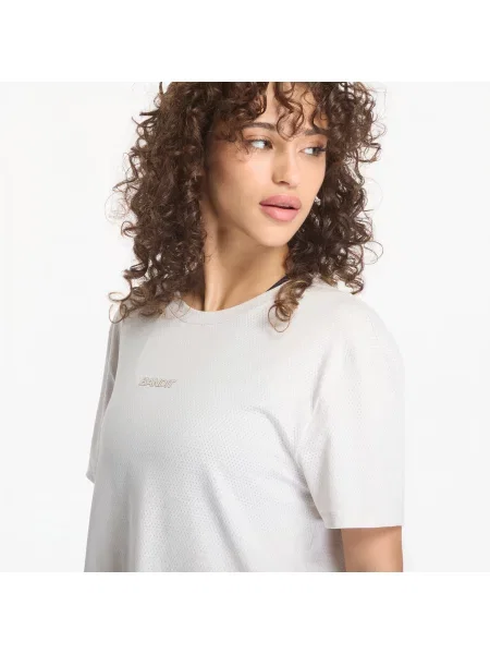Tricou BANDIT Micromesh™ Cropped Run Tee Plaster S