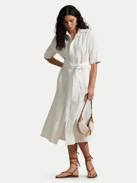 Polo Ralph Lauren Rochie tip cămașă alb
