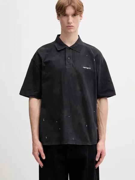 Tricou polo Carhartt Wip negru