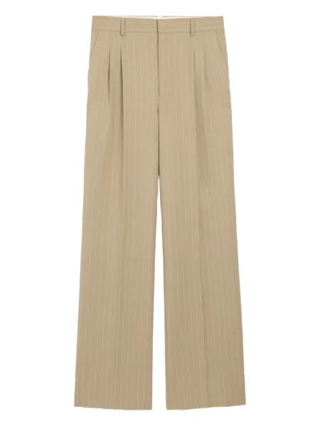 Pantaloni Ami Paris cu dungi plisate