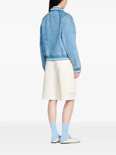 Geacă de blugi Sandro tricotate albastru