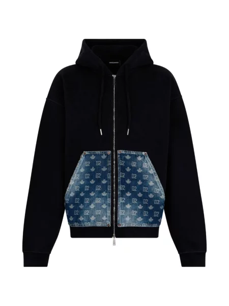 Hanorac cu glugă Dsquared2 negru