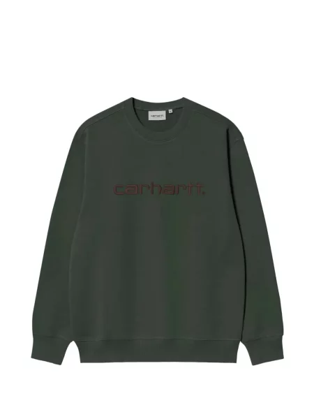 Hanorac Carhartt Wip cu broderie verde