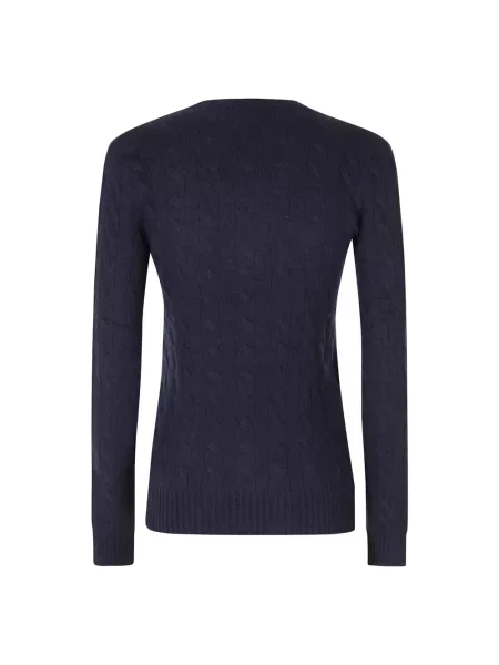 Sweter Polo Ralph Lauren wełniany niebieski