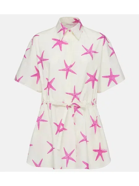 Šaty Valentino s potlačou biela