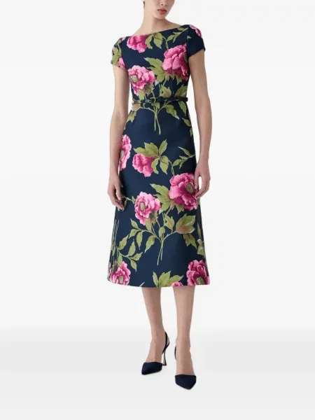 Rochie midi Carolina Herrera albastru