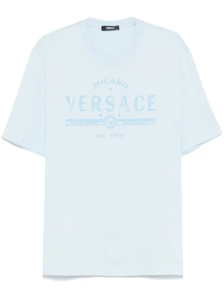 Tricou Versace cu imagine albastru