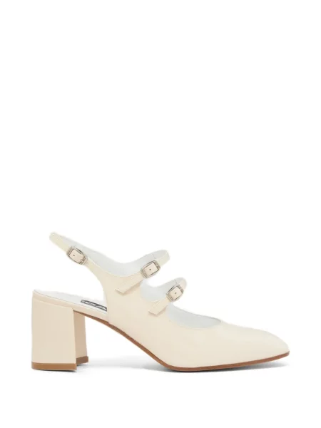Pantofi cu toc Carel Paris din piele slingback alb