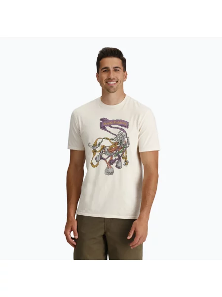 Tričko Royal Robbins RR Graphic chalk chock pt béžové