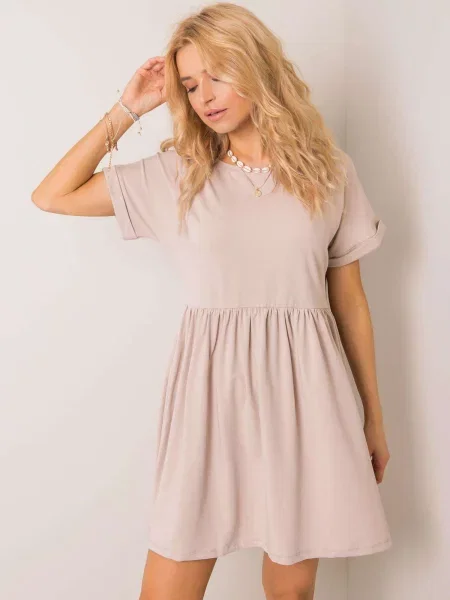 Rochie Fashionhunters de costum bej