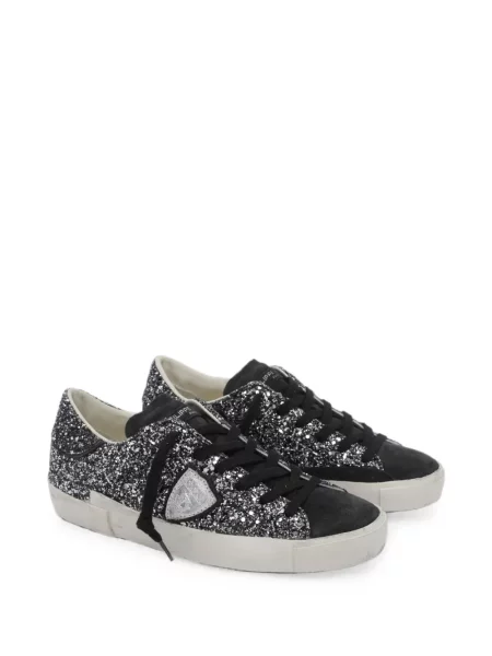Sneakerși Philippe Model Paris cu paiete negru