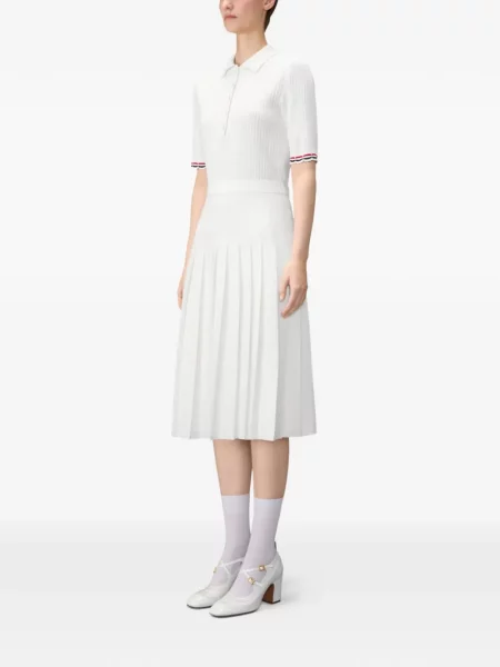 Rochie midi Thom Browne alb