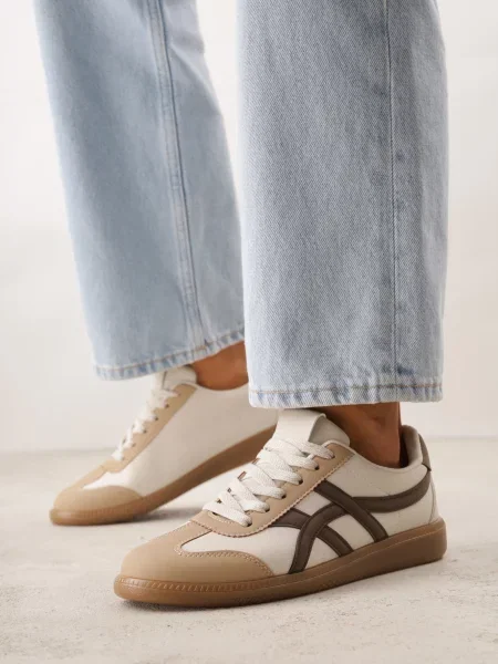 Sneakers Zitora cu maro bej