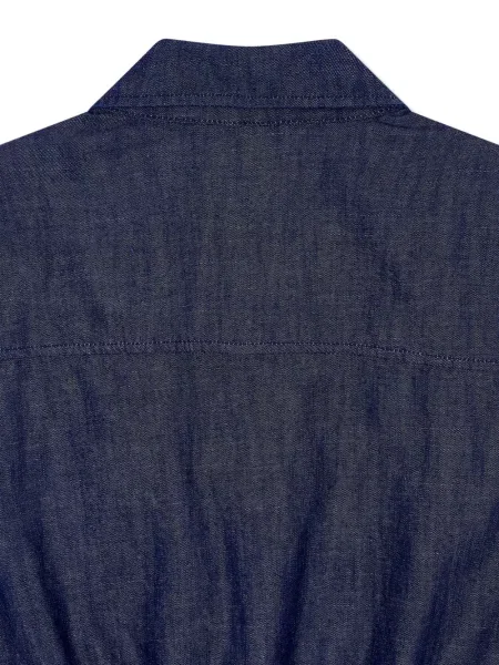 Rochie din denim Studio Tomboy fără mâneci de costum albastru