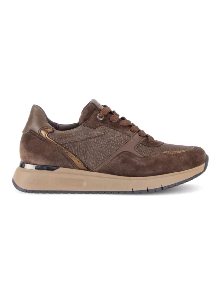 Sneakersy Gabor zamszowe brązowe