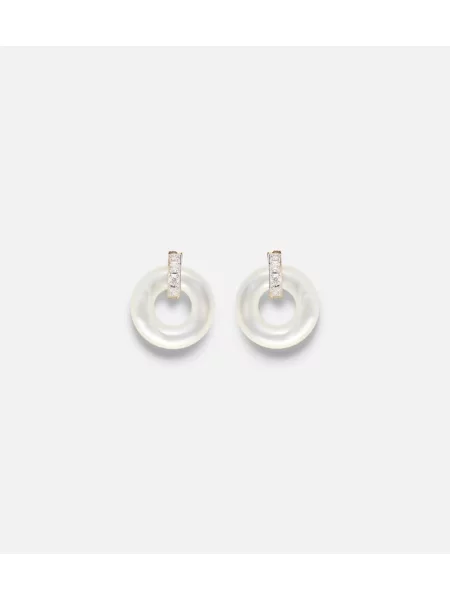 Uhani Mateo z perlami zlata