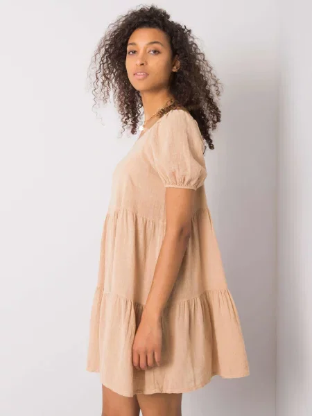 Rochie Fashionhunters de costum bej