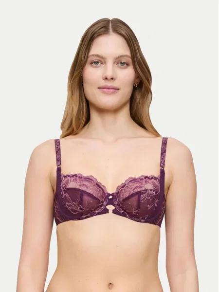 Triumph Sutien Balconette Wild Gardenia Florale violet