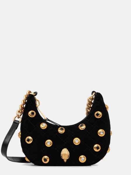 Кожена чанта Kurt Geiger London KENSINGTON черно